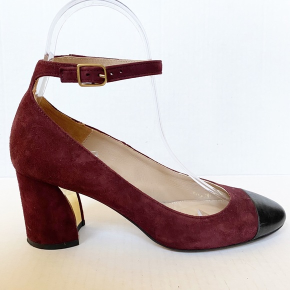 Massimo Dutti Cap Toe Mary Jane Shoe 37 Ankle - Picture 2 of 6